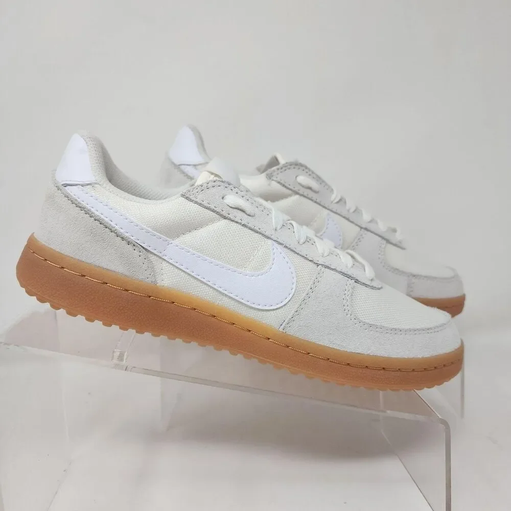 Nike Shoes Youth Size 6.5Y White Suede Gum Low Top Athletic Sneakers Streetwear